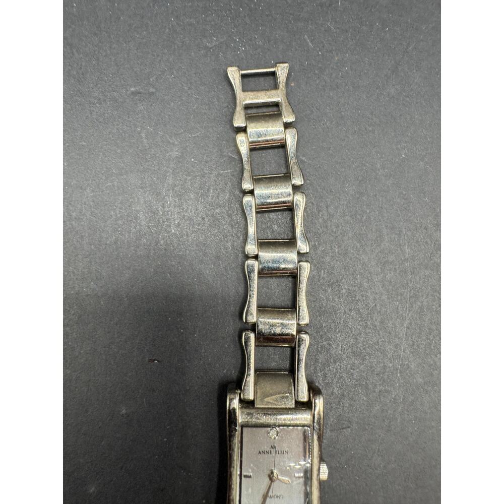 Anne Klein Women's Diamond Rectangular Silver Ton… - image 4